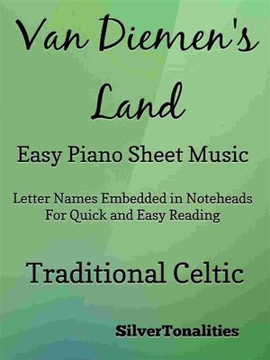cover image of Van Diemens Land Easy Piano Sheet Music